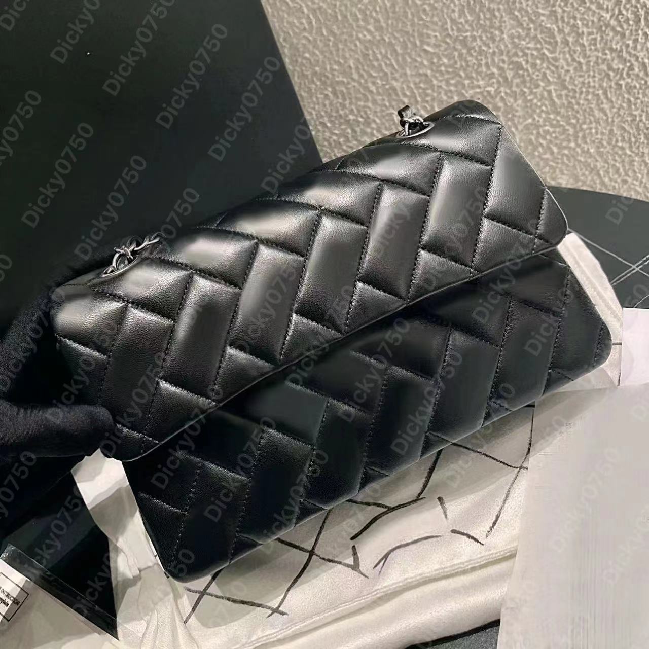 Designer shoulder bag classic flap purse women woc caviar style genuine leather bag lambskin bags woman wallet 19 handbag cowhide cross body bag fashion tote