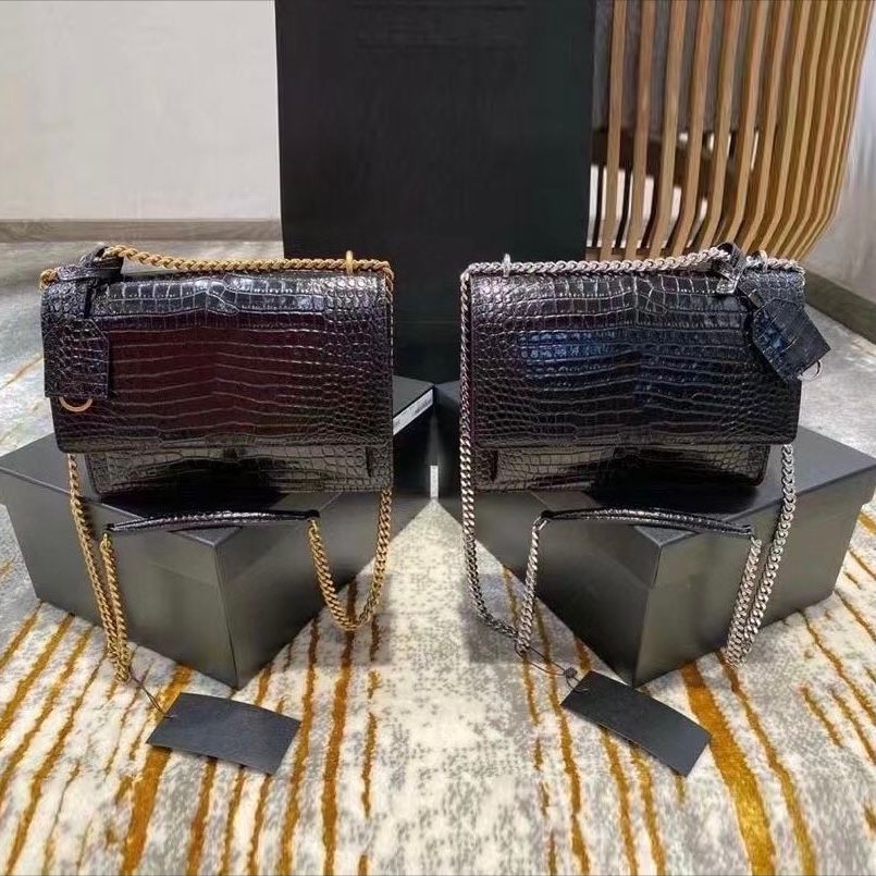 Designer Handbags Shoulder Crossbody Bag Alligator sunset Handbag Purse Mini Totes dicky0750 Leather Crocodile Women Luxury Designers Bags sacoche Satchel