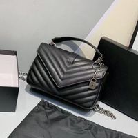 black with sliver chain