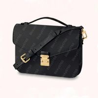 All black embossed large one strap