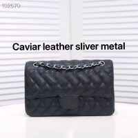 CF 25cm caviar silver metal
