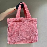 pink fur bag