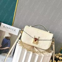 All white embossed small with 2 strap