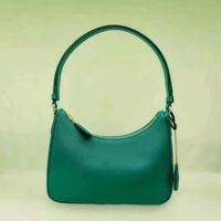 Leather hobo green