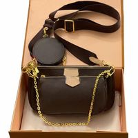 3in1 Black strap brown flower