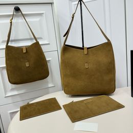 Shoulder Bags Designer Drawstring Totes Luxury Underarm Hobo bag Handbag for woman Fashion classic Suede leather shopping bag womens purse LE5A7 messenger Bag PRPU