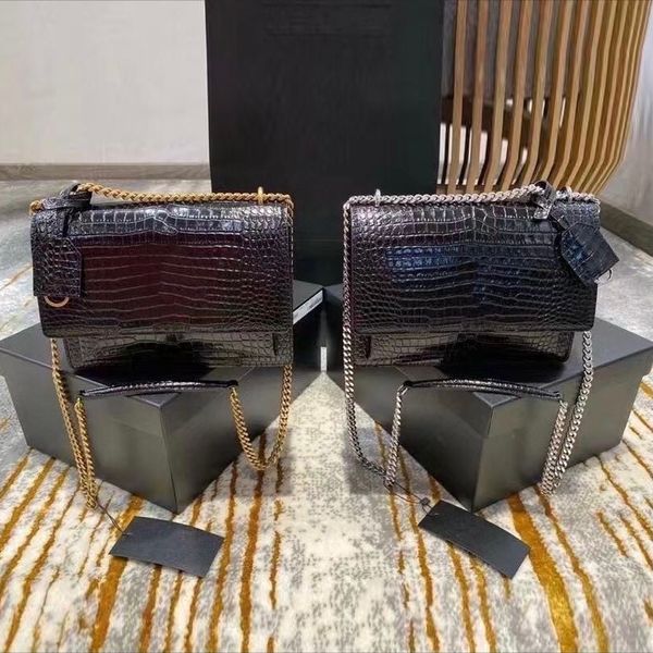 Designer Handbags Shoulder Crossbody Bag Alligator sunset Handbag Purse Mini Totes dicky0750 Leather Crocodile Women Luxury Designers Bags sacoche Satchel