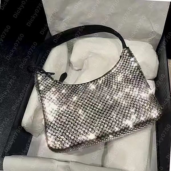 2005 Nylon Designers Bags Womens Diamond handbags Top quality Diamonds handbag Canvas bag Hobo crystal shoulder women Chest pack fashion Tote lady purse Dicky0750