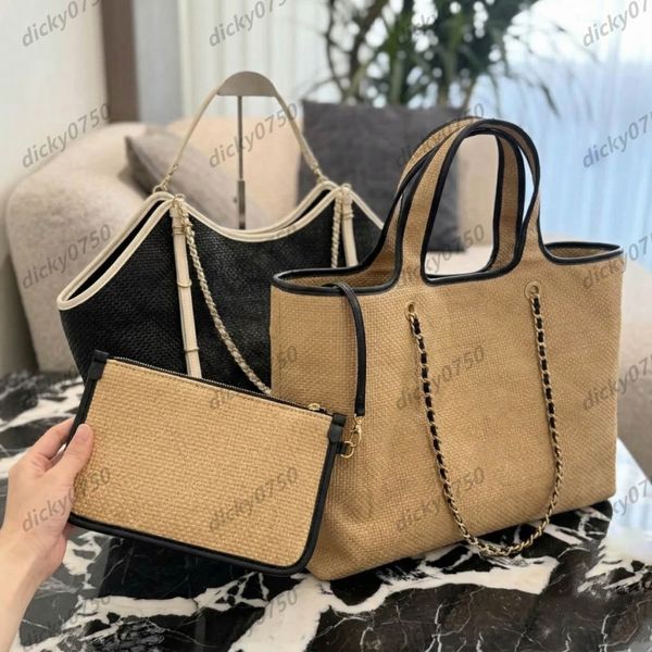 Designer shoulder Bags straw bag tote Summer beach bag hobo Crossbody bag Fashion Diamond Lattice Handbags casual chain straps crossbody dicky0750 lady purse