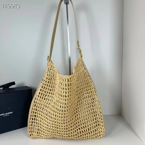 Designer tote bags Straw bag Women Raffia handbag Fashion summer beach bag petit sac Luxury Handbags Knitting Hand Shoulder holiday beach Crochet purse totes PRPU