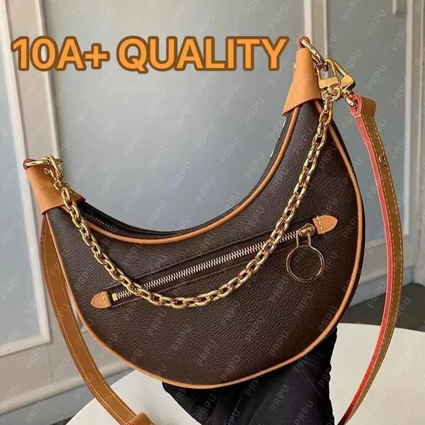 Designer Shoulder Bag women purse Loop Croissant Hobo Chain Crossbody Luxury Bags womens purse Cosmetic Half moon Underarm Purses Brown Handbags marel dicky