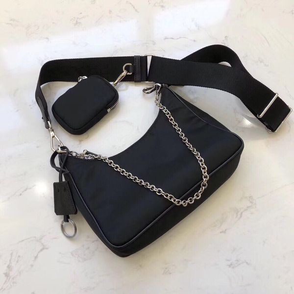 Designer bags handbags women luxury shoulder bag lady Chest pack cross body bag Tote chain canvas handbag purse messenger hobo Composite 3 in 1 vintage nylon sacoche