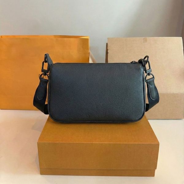 Designer Shoulder bag High-Quality Men Outdoor crossbody Bags Casual Black Embossing bag women handbags bag man totes genuine leather fashion shoulder bag PRPU