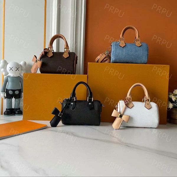 Designer boston bag mini ladies shoulder bag classic crossbody small leather messenger bag mobile wallet fashion nano pillow tote bag womens purse Borsa Tasche PRPU