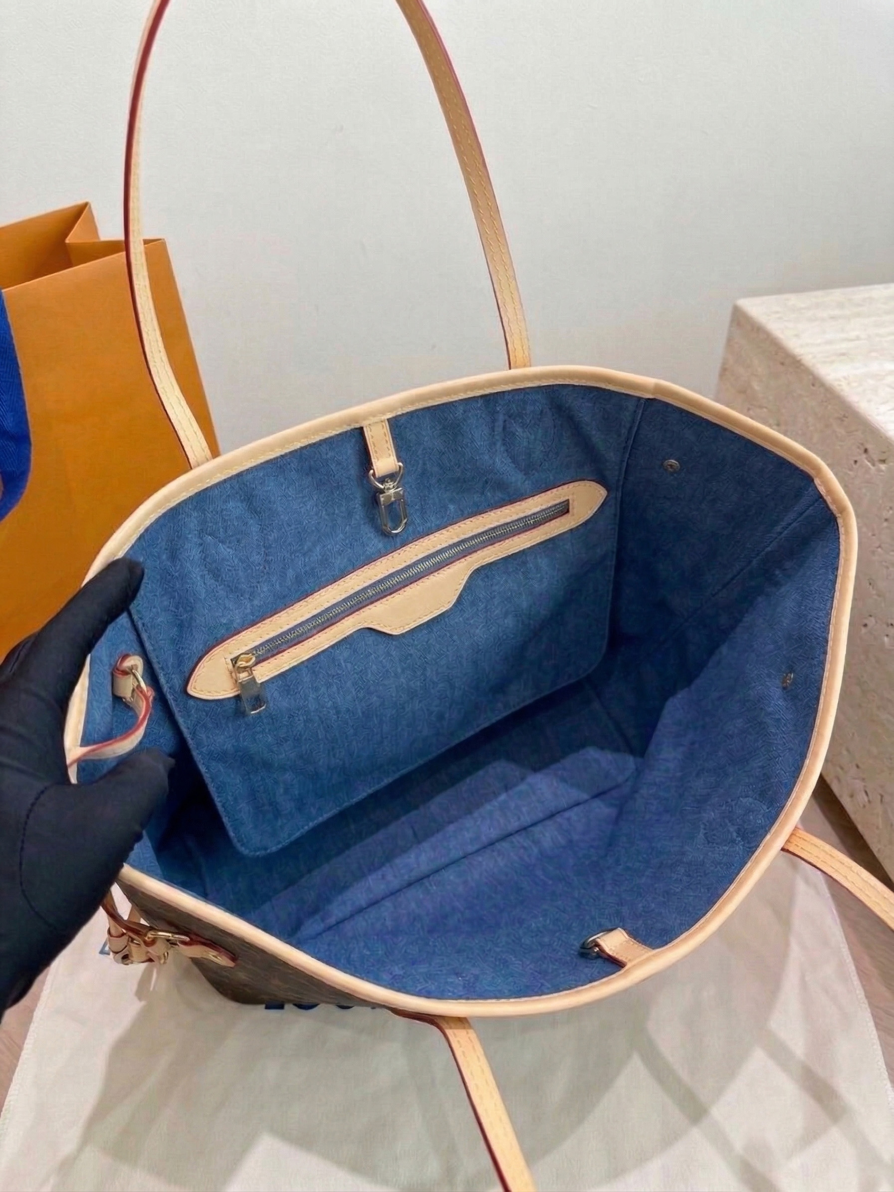 Designer High Quality Blue Denim Tote Bags Retro Women Shoulder Bag Fashion Crossbody Purses Classic Bucket Bag Backpack Wholesale Handbags Womens Purse PRPU