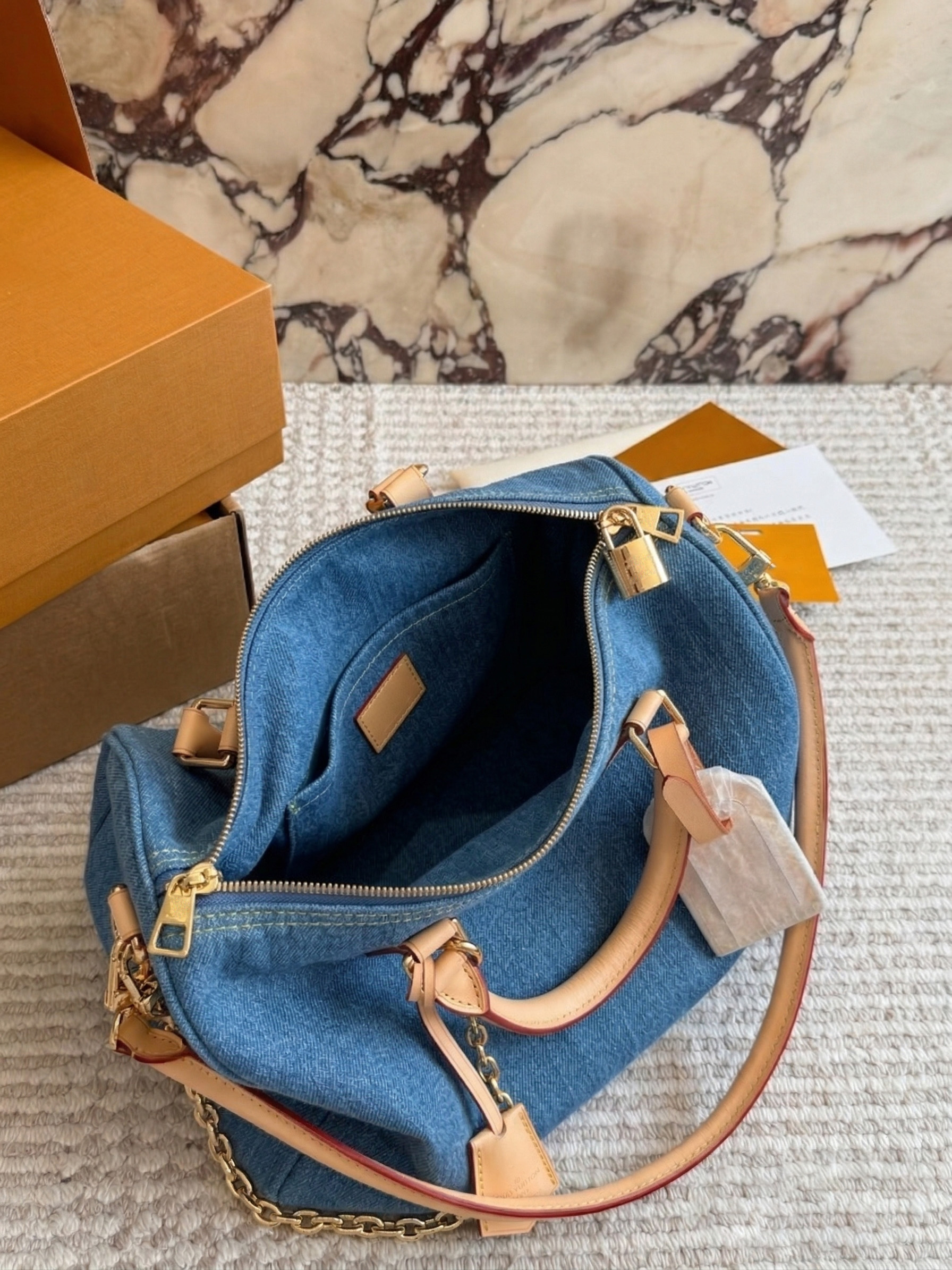 Premium Grade Womens Boston Duffle Bag Genuine Leather Classic Pattern Canvas Shoulder Bag Vintage Boston Crossbody Handbags Tote Fashion Purse Travel Bag PRPU