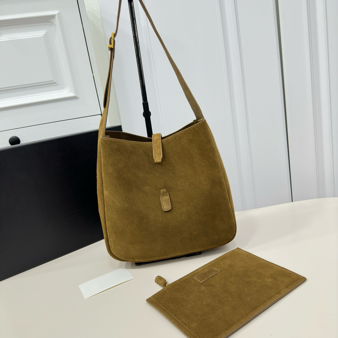 Shoulder Bags Designer Drawstring Totes Luxury Underarm Hobo bag Handbag for woman Fashion classic Suede leather shopping bag womens purse LE5A7 messenger Bag PRPU