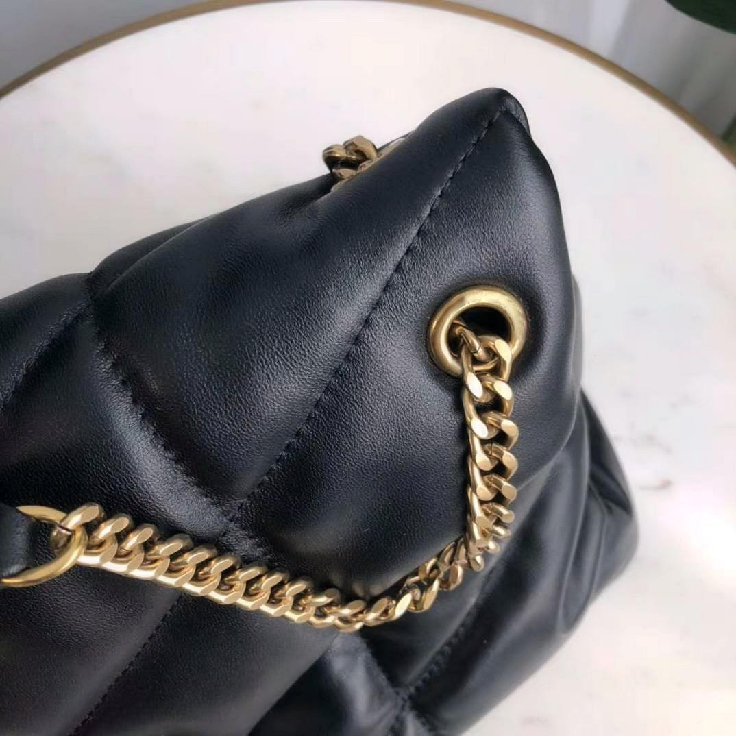 Genuine leather handbag chain puffer crossbody bag shoulder bags for women sacoche fashion lady chains handbags sheep chain purse messenger Envelope lambskin mini